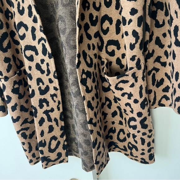 J. Crew Sophie Knit Sweater Blazer Leopard Print Open Front Cardigan XS $148 - Picture 6 of 11